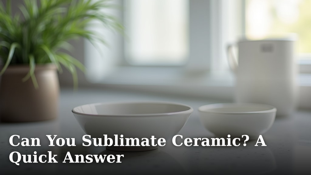 Can You Sublimate Ceramic? A Quick Answer
