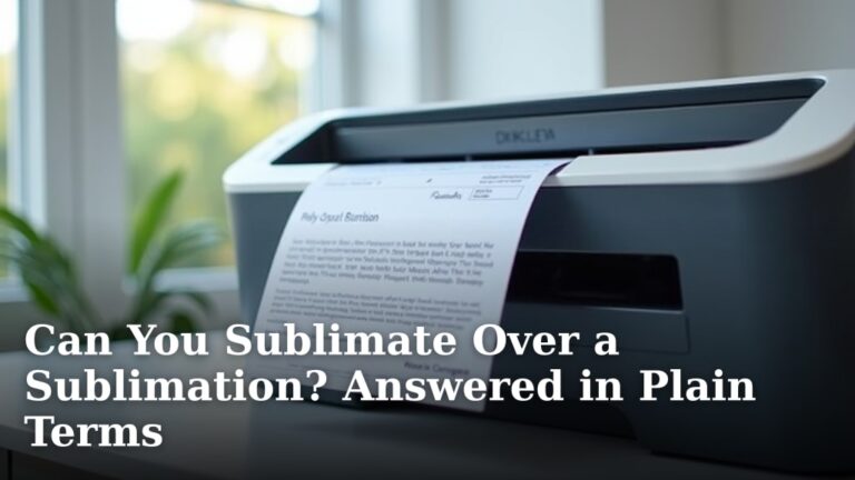 Can You Sublimate Over a Sublimation? Answered in Plain Terms