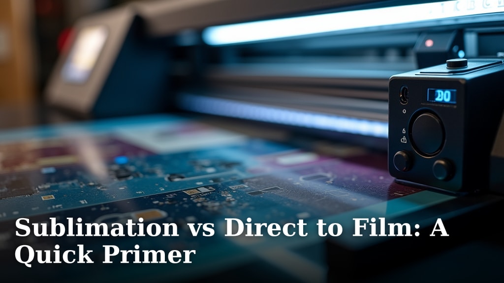 Sublimation vs Direct to Film: A Quick Primer
