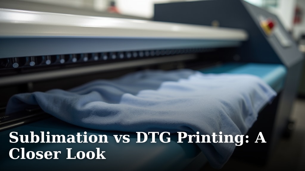 Sublimation vs DTG Printing: A Closer Look