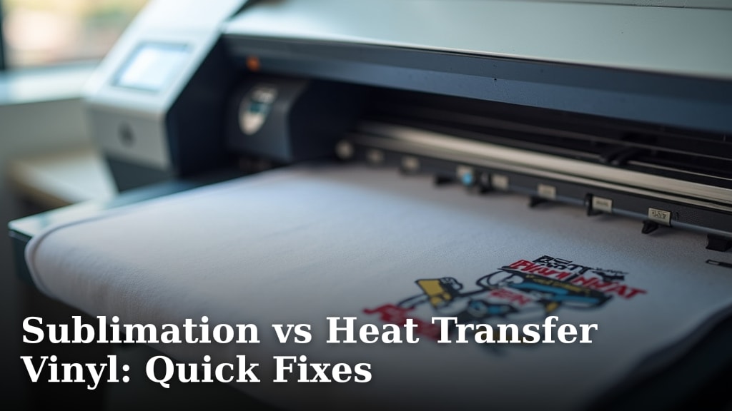 Sublimation vs Heat Transfer Vinyl: Quick Fixes