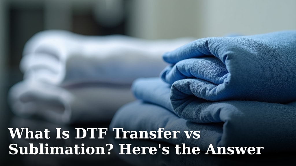 What Is DTF Transfer vs Sublimation? Here’s the Answer