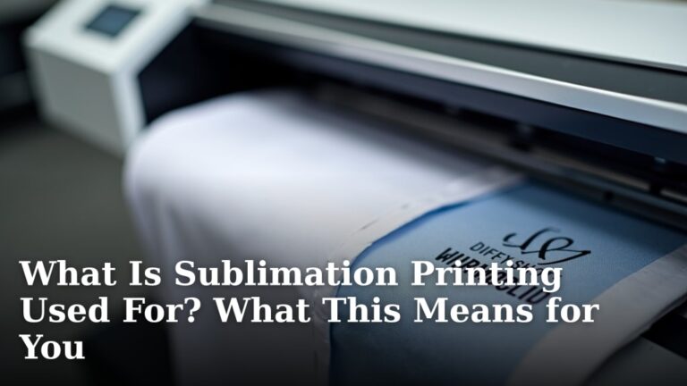 What Is Sublimation Printing Used For? What This Means for You